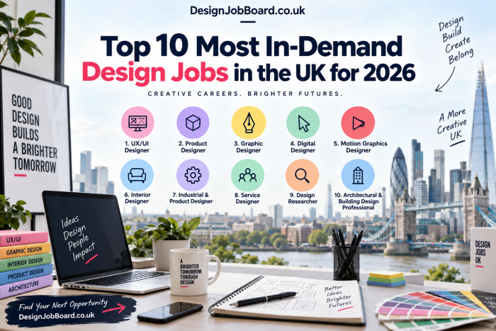 Top 10 Most In-Demand Design Jobs in the UK for 2026